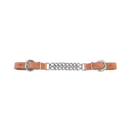 Leather Strap Russet Weaver Leather 30-1350 Horse Curb Strap, Double Flat Link, Russet Leather, 5/8-In. - Quantity 1 ()