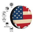 thumbnail image 4 of Naloa American Flag Map PVC Leather Spare Tire Wheel Cover Spare Tire Cover, for Car Truck SUV Camper Trailer Universal Fit(14-17in)-15 inch, 4 of 6
