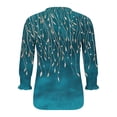 thumbnail image 7 of Blouse Tops for Women Work,Women's Shirts Lightweight 2026 Spring Summer Fashion 3/4 Length Sleeve Tops Business Casual Blouses Western Outfits, 7 of 7