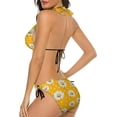 thumbnail image 3 of NICKSUN Women's Bikini Sets, Cute Print Two Piece Bathing Suits Sexy Halter Padded Bikini Swimsuits, 3 of 6