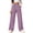 Watermelon Red, variant on QIYAGBSA Wide Leg Pants for Women Checkered Drawstring Elastic Waist Relaxed Loose Fit with Pockets Casual Print Trousers for Spring Summer Everyday Wear