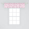 thumbnail image 2 of Ambesonne Unicorn Window Valance, Magic Horses Hearts Birds, 54" X 12", Pale Pink White, 2 of 3