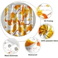thumbnail image 5 of Yellow Leaves Shower Curtain Autumn Botanical Gold Leaf Fall Hand Drawn Illustration Shower Curtain Bathroom Set Waterproof Bath Decoration Accessories Home Decor, 72x84 Inch, 5 of 6
