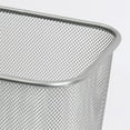 thumbnail image 2 of YBM Home 3 Gallon Trash Can Wastebasket Recycling Bin for Office - 6 Pack, Silver, 2 of 7