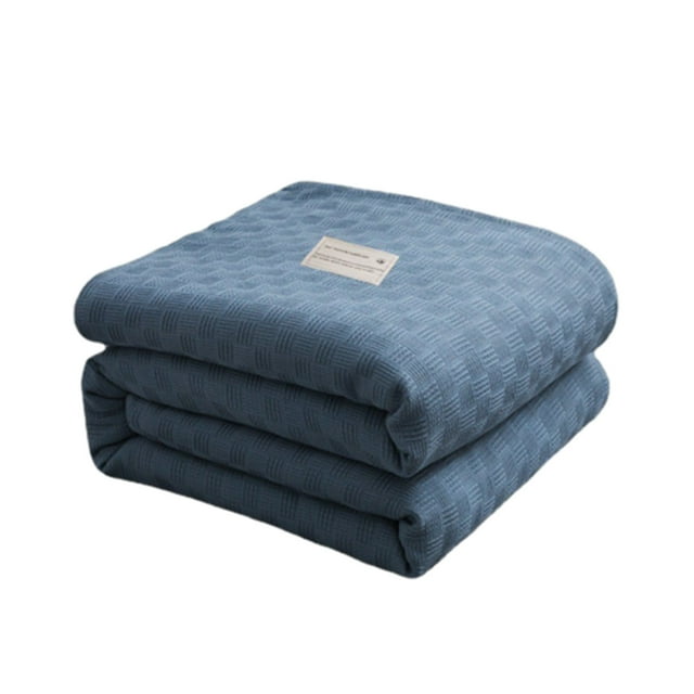 Vwrxbz Cotton Thermal Blanket 78x59 Inch All Season Breathable Soft Lightweight Bed Throw for Couch Sofa Travel Camping