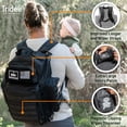 thumbnail image 2 of Bolsa para pañales para papá: mochila militar estilo Molle hecha de poliéster resistente al agua 900D con correas extralargas más anchas, bolsa para pañales sucios, dispensador de toallitas para bebés, 2 of 5