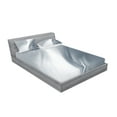 thumbnail image 2 of Ambesonne Grey Fitted Sheet & Pillow Sham Set, Monochromatic Abstract, Full, Grey, 2 of 2