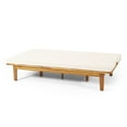 thumbnail image 4 of Christopher Knight Home Jill Outdoor Acacia Wood Outdoor Convertible Daybed with Cushion by  Teak + Beige, 4 of 5