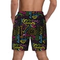thumbnail image 4 of Uemuo Color Summer Pattern Mens Swim Trunks Quick Dry Board Shorts with Mesh Lining, Stretch Beach Shorts Quick Dry No-Chafing Board Shorts-XX-Large, 4 of 9