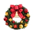 thumbnail image 3 of Guirnalda navideña,Guirnalda navideña artificial Guirnalda navideña,Guirnalda de Navidad exterior Guirnalda de puerta delantera Pared,Corona para adornos de puerta de Estilo A, 3 of 8