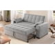 thumbnail image 5 of Sofá Cama Futón Convertible 3 en 1 de Lino, Sofá Cama Tamaño Queen con Sofá Extraíble, Reposabrazos con Espacio de Almacenamiento y Respaldo Ajustable para Sala de Estar, Gris claro, 5 of 9