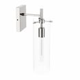 thumbnail image 5 of Pemberly Row Modern Glass Wall Sconce in Clear/Polished Nickel, 5 of 8