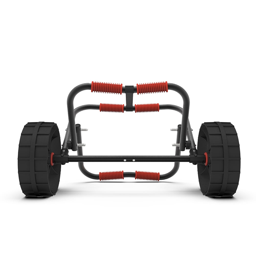 Kadyn Modern Kayak Cart, Kayak Carrier Cart with Wheels, Aluminium Kayak Trolley Cart for Kinds of Kayaks, Red