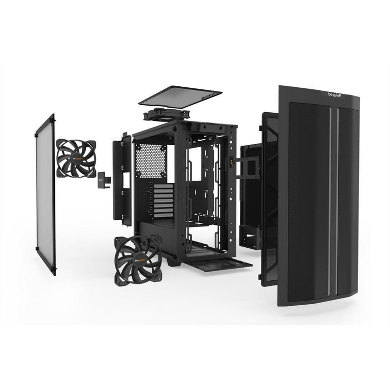 be quiet! Pure Base 500DX Black, ATX Computer Case, ARGB, Mid Tower,  Tempered Glass Window 
