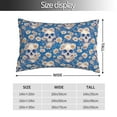 thumbnail image 2 of Sikiie white Skull daisy in water Pillow Covers, Throw Pillow Case Cushion Covers,Cushion for Bedroom,Couch,Home-14"x20", 2 of 6