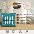 thumbnail image 6 of Farmhouse Pillow Covers 18x18 Set of 4 Throw Pillow Covers Rustic Linen Decorative Pillows Square Cushion Covers for Couch Sofa Bedroom Home Decor, 6 of 6
