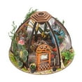 thumbnail image 4 of Starry Flower House with LED Light String Miniature Dollhouse Kit DIY Assemble Sky Flower Cottage Doll House Toy for Fine Motor Skills Dollhouse Craft Kits, 4 of 11