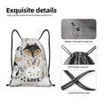 thumbnail image 6 of Kdxio Funny Animals Series Print Drawstring Backpack Bag,Waterproof Draw String Back Sack, Gym Drawstring Bags Swim Bag For Unisex, 6 of 9