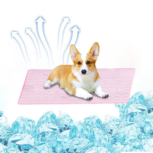 Esterilla refrescante para mascotas para perros y gatos: esterilla refrescante de seda helada para perros, manta refrescante portátil y lavable para mascotas para perreras, sofás, camas, suelos y