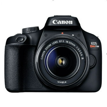 Canon EOS Rebel T100 Digital SLR Camera with 18-55mm Lens Kit, 18 Megapixel Sensor, Wi-Fi, DIGIC4 , SanDisk 32GB Memory Card and Live View Shooting
