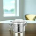 thumbnail image 2 of Raindrops Airtight Stainless Steel Kitchen Canister for Coffee Tea Flour Sugar and Snacks Silver 1.5L, 2 of 8