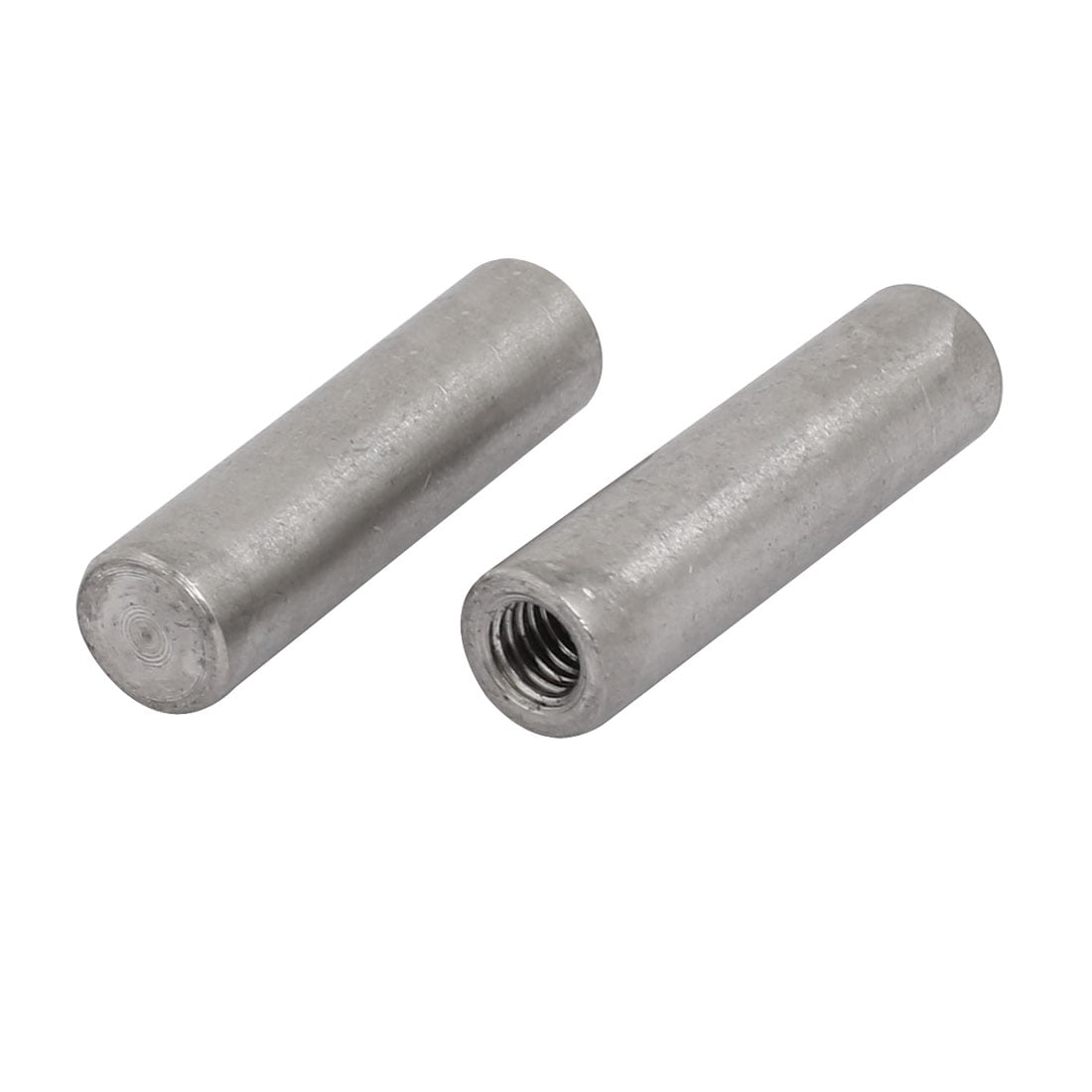 304 Stainless Steel M5 Female Thread 8mm x 30mm Cylindrical Dowel Pin