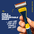 thumbnail image 5 of Dollar Shave Club Michigan Wolverines 6-Blade Starter Set 1 Handle, 2 x 6-Blade Razor Refills, 5 of 9