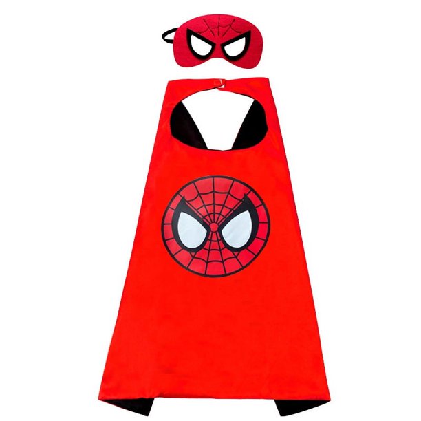 Lanzador de muñeca de figura de Anime de Spiderman para niños, máscara de Spiderman, capa, accesorios de Cosplay, regalo para niños(G,
