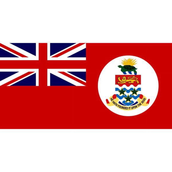 Red Cayman Islands 2' x 3' Nylon Flag