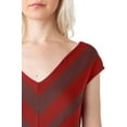 thumbnail image 3 of Sleeveless V Neck Above Knee Length Stripe Dress, 3 of 3