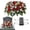 Red, variant on Artificial Headstone Flower Saddle: Blue Rose Sunflower Cemetery Flowers for Grave - Outdoor Grave Decorations for Cemetery Saddles for Headstones - Spring Summer Memorial Gift for Loved One