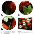 thumbnail image 3 of Designart "Strawberry Perfection II" Food & Beverage Floater Framed Wall Decor, 3 of 7