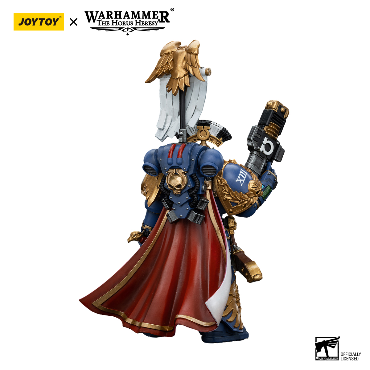 JOYTOY Warhammer 30K 1/18 Action Figure Ultramarines Legion Praetor with Power Sword and Volkite Serpenta Model