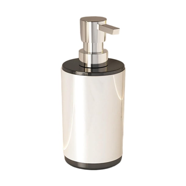 Dispensador de jabón líquido, botella de gel de ducha, 325 ml, vacío, moderno, para loción corporal. blanco