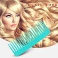 thumbnail image 1 of Peine De Peluquería De Dientes Anchos Peine liso Peine de peluquería de dientes anchos portátil Peine plano (Azul menta) Ygjytge Cuidado Belleza, 1 of 3
