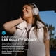 thumbnail image 2 of JLab JBuds Lux ANC Wireless Headphones, Mauve, Hybrid Active Noise Cancelling, Customizable Sound, Spatial Audio Compatible, Premium Over-Ear Bluetooth Headset, 2 of 5