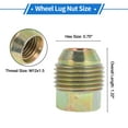 thumbnail image 3 of Unique Bargains 4 Pcs M12x1.5 Tuercas de rueda para Chevrolet Aveo 2005-2011 No. 94515463, 3 of 7