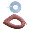 thumbnail image 2 of Fundas para asiento de inodoro de tela de fibra elástica, lavables, suaves y gruesas, con broches, Laklulu, 2 of 5