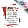 thumbnail image 4 of MegaCalendars "Dear Friend" Greeting Card, Heartfelt Friendship and Birthday Card, 5.3 x 8 Inch, Made in USA, 4 of 7