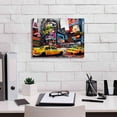 thumbnail image 3 of Epic Graffiti 'Downtown' by Grey, Giclee Canvas Wall Art, 16"x12", 3 of 6