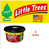 Fiber Can Cherry Blast Linen Little Trees UFC-17811 MADE IN USA Pack of 8