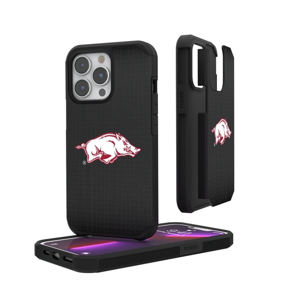 Arkansas Razorbacks Linen Logo iPhone Rugged Case