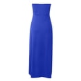 thumbnail image 5 of JIRNDf Robes de Printemps pour Femmes 2025 Tendance Plage Débardeur Sans Manches Ample Col Rond Robe Bohème Femme Ligne A Bleu TG, 5 of 5