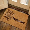 thumbnail image 5 of Tapis de Classification des Produits Tapis de Bienvenue Floral Tapis de Porte en Fibre de Coco Coloré Tapis de Porte de Printemps Intérieur Extérieur Mignon Décoratif Tapis de Porte Non Extérieur pour Porte d'Entrée, 5 of 5