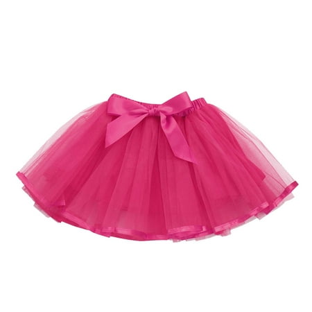 

TAIAOJING Toddler Summer Dresses for Girls Cute Baby Girls Kids Solid Tutu Ballet Skirts Fancy Party Skirt Casual Skirt For Baby Princess Dresses