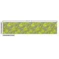 thumbnail image 3 of Floral Fabric by the Yard, Close up Scenery of Leaves and Blossoming Flowers, Upholstery Fabric for Dining Chairs Home Decor Accents, Green Yellow Green by Ambesonne, 3 of 5