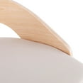 thumbnail image 7 of Cassis Mid-Century Modern Adjustable Barstool With Swivel In Natural Wood And Cream Faux Leather, 7 of 7