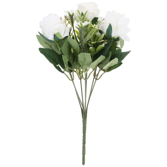 BESTYASH Faux Floral Bouquet Silk Multi Color Wedding Scene Layout Prop
