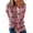 Pink-A, variant on asdoklhq Fashion Women Casual Solid Color Lapel Neck Long Sleeve Loose T-Shirt Blouse Pullover Tops