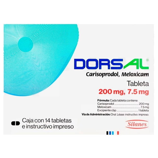 Dorsal 14 Tabletas con 200/7.5 Mg